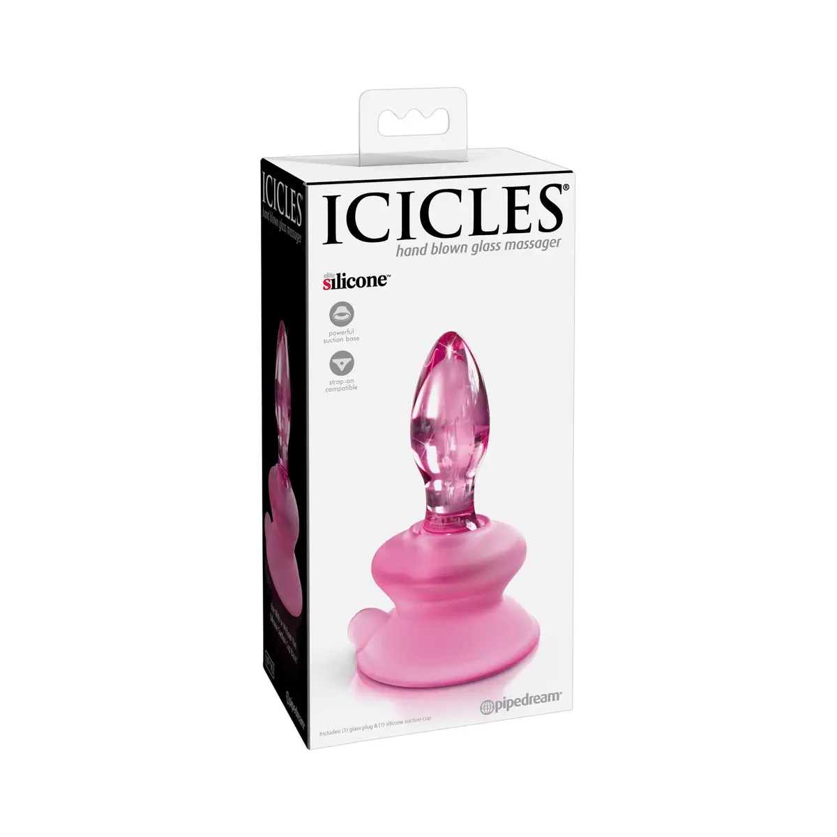 Icicles No. 90 Pink - Glass dildo