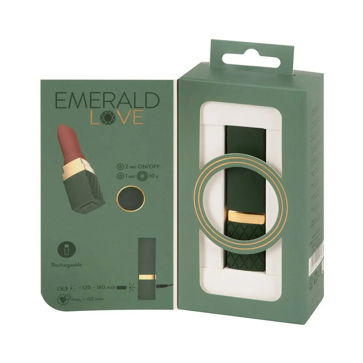 Emerald Love - Luxurious Lipstick Vibrator - Image 2