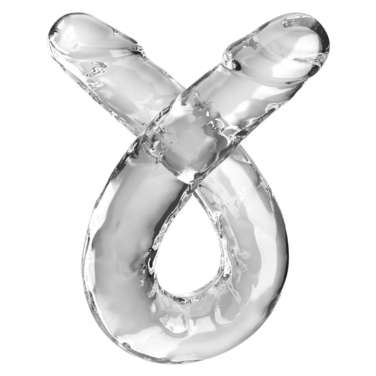 King Cock Clear - 18" Doppel-Dildo transparent – Bild 3